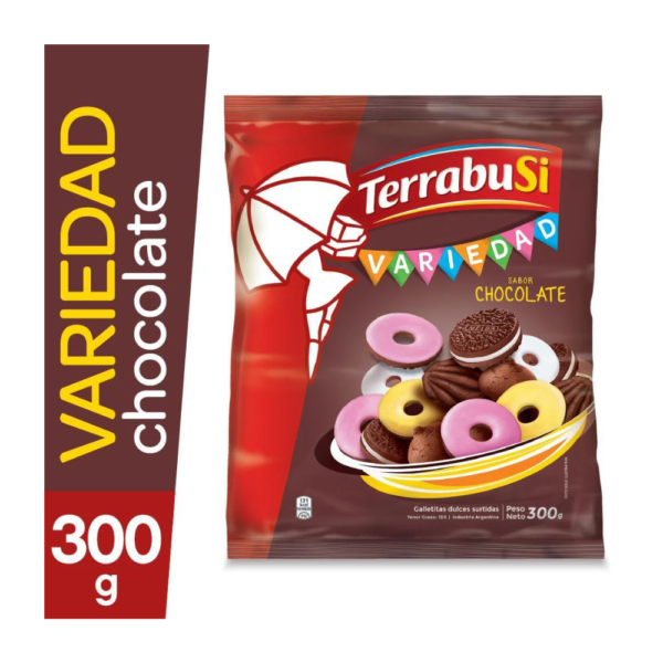 Terrabusi Variedad Asorted Chocolate Cookies 300g/0.66lb