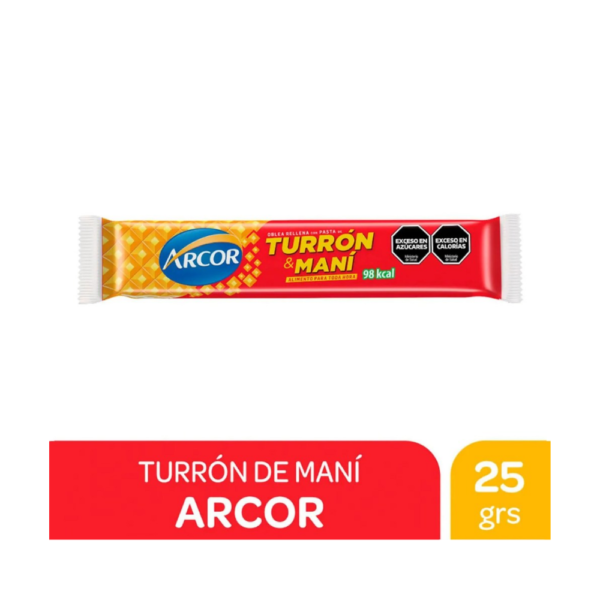 Turrón and Peanuts Wafers 25g (10 units)