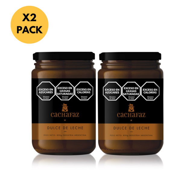 Dulce de leche CACHAFAZ 800gr (Pack 2)