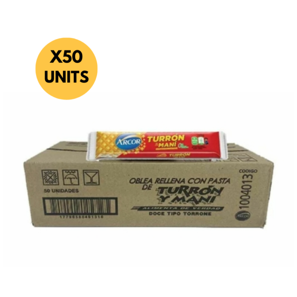 Turron and Peanuts 25g (Box of 50 units)