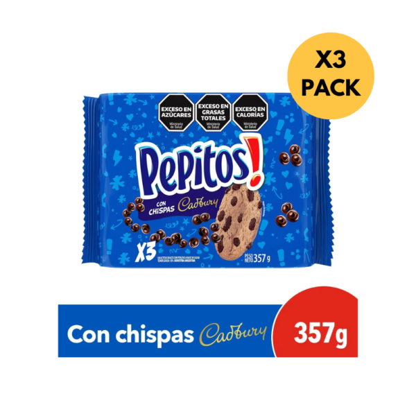 Pepitos Cookies with Chocolate Chips (Pack 3)