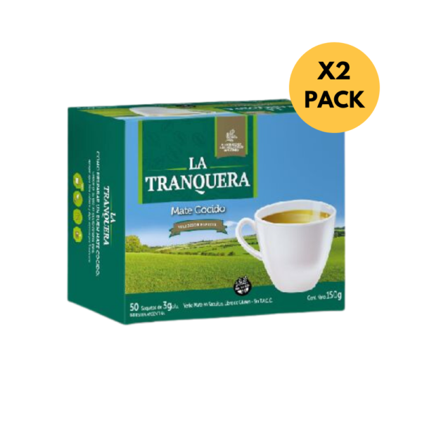 Mate Cocido LA TRANQUERA pack x50 saquitos (Pack 2)