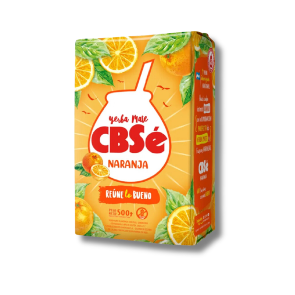 Yerba Mate Mate CBSe Sabor a Naranja, 500g / 1.1 libras