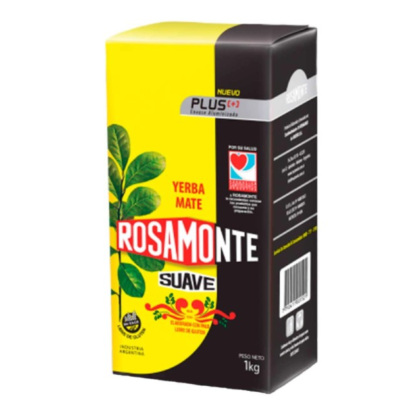 Yerba Mate Rosamonte Suave PLUS 1kg / 2.2 lb