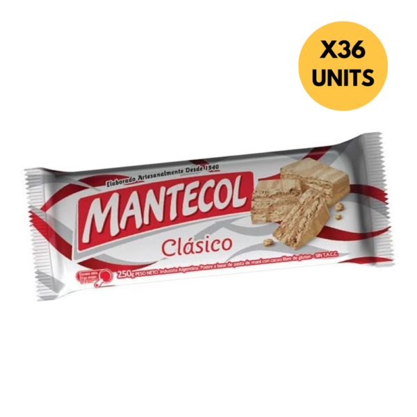 Mantecol Classic Flavor Semi-Soft Peanut Butter Nougat 250 g / 8.82 oz (Caja ORIGINAL 36 unidades)