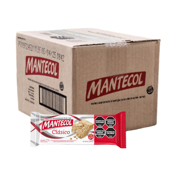 Mantecol Classic Flavor Semi-Soft Peanut Butter Nougat 111g / 3.91 oz (40 Units)