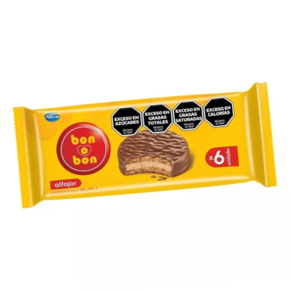 Alfajor Bon o bon classic 40g pack 6